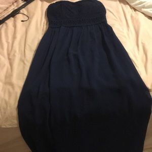 Long strapless dress